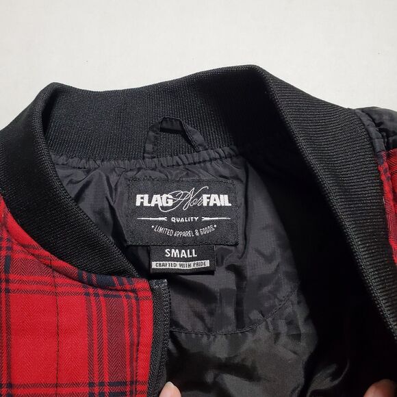 Flag Nor Fail Light Explorer Vest Size S Buffalo Plaid Nylon Ripstop Womens - Picture 8 of 10